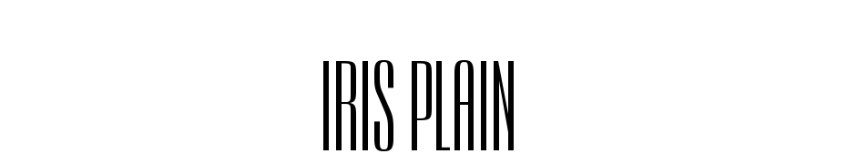 Iris.. Plain Font Download Free