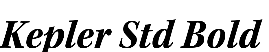 Kepler Std Bold Semicondensed Italic Polices Telecharger