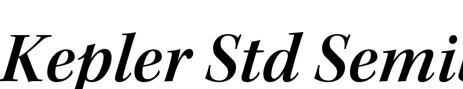 Kepler Std Semibold Italic Subhead Font Download Free