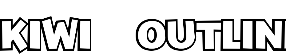 Kiwi Outline Schrift Herunterladen Kostenlos