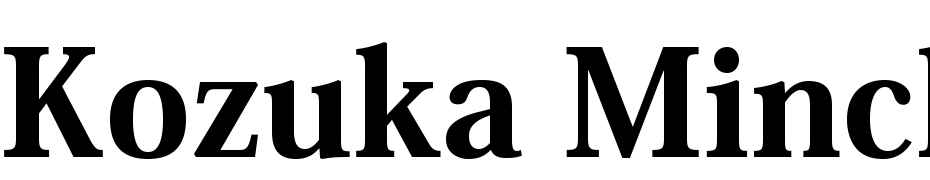 Kozuka Mincho Pro H Font Download Free