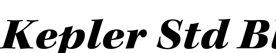 Kepler Std Black Extended Italic Subhead Font Download Free