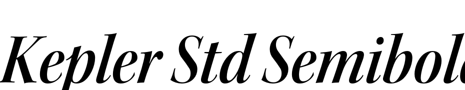 Kepler Std Semibold Semicondensed Italic Display Font Download Free