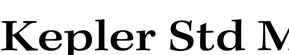 Kepler Std Medium Extended Caption Font Download Free