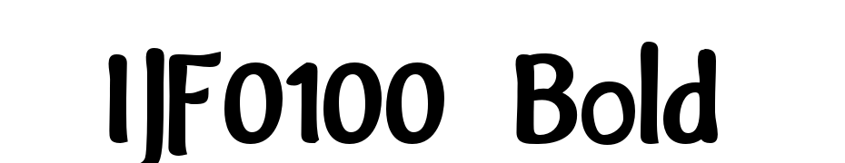 IJF0100 Bold Font Download Free