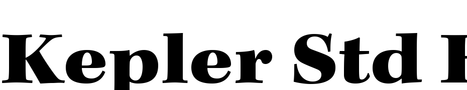 Kepler Std Black Extended Font Download Free