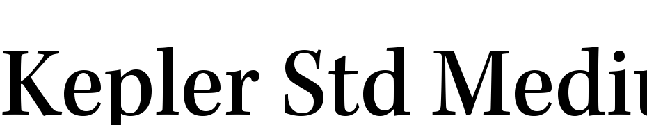Kepler Std Medium Semicondensed Font Download Free
