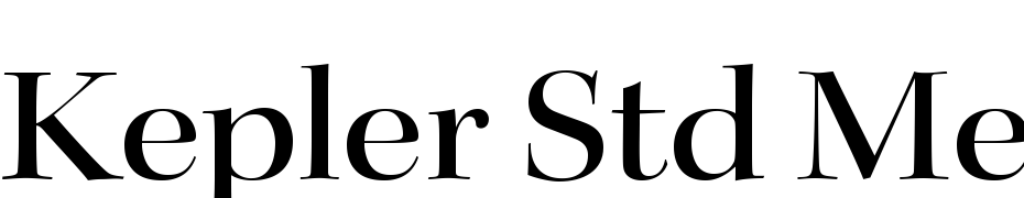 Kepler Std Medium Extended Display Font Download Free