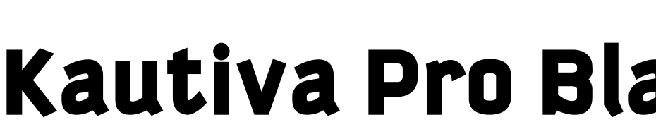 Kautiva Pro Black Font Download Free
