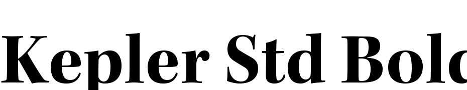 Kepler Std Bold Subhead cкачати шрифт безкоштовно