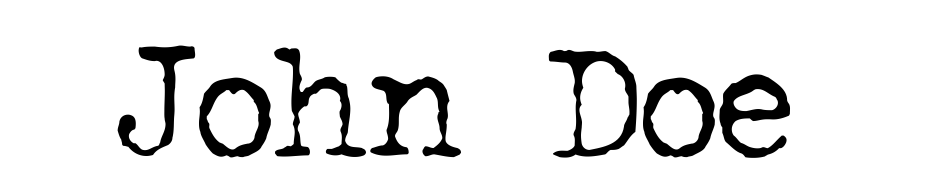 John Doe Yazı tipi ücretsiz indir
