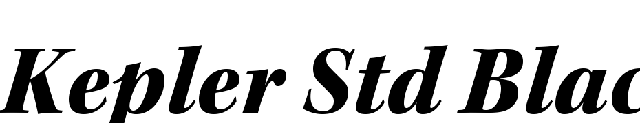 Kepler Std Black Italic Subhead cкачати шрифт безкоштовно