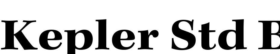 Kepler Std Bold Extended Yazı tipi ücretsiz indir