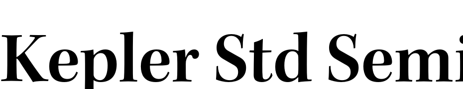 Kepler Std Semibold Subhead Font Download Free
