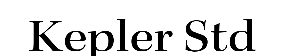 Kepler Std Medium Extended Subhead Font Download Free