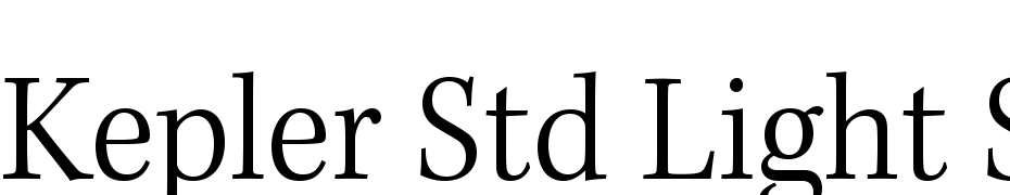 Kepler Std Light Semicondensed Font Download Free