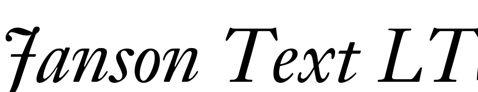 Janson Text LT Std 56 Italic Font Download Free