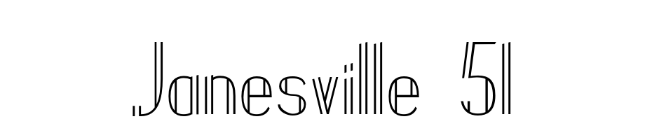 Janesville 51 Font Download Free
