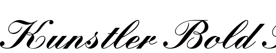 Kunstler Bold Regular cкачати шрифт безкоштовно