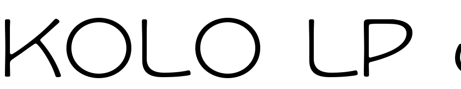 Kolo LP Std Wide Font Download Free