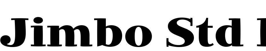 Jimbo Std Bold Font Download Free