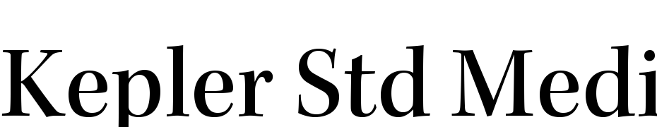 Kepler Std Medium Subhead Schrift Herunterladen Kostenlos