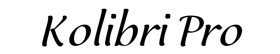 Kolibri Pro Font Download Free
