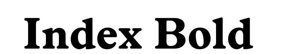 Index Bold Fuente Descargar Gratis