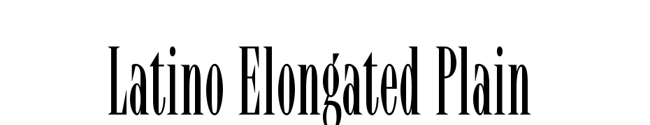 Latino Elongated Plain Font Download Free