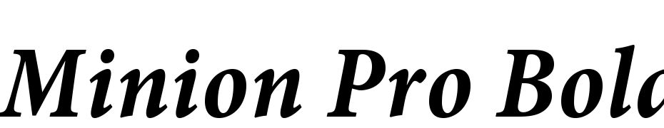 Minion Pro Bold Cond Italic Caption Font Download Free