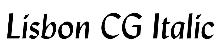 Lisbon CG Italic Font Download Free