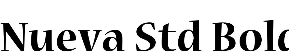 Nueva Std Bold Yazı tipi ücretsiz indir