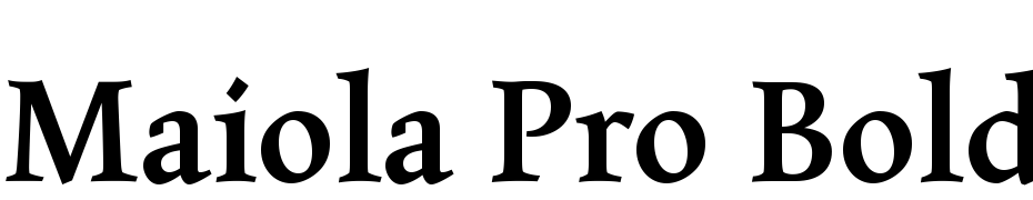 Maiola Pro Bold Font Download Free