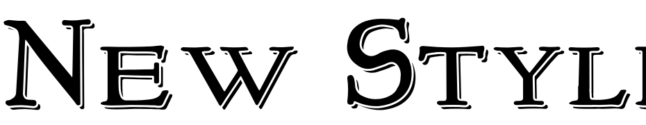 New Style Small Caps Embossed Font Download Free