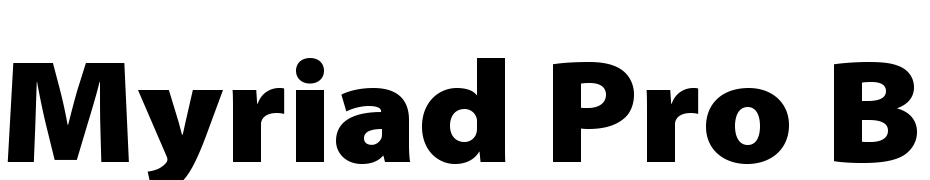 Myriad Pro Black Semi Extended Font Download Free
