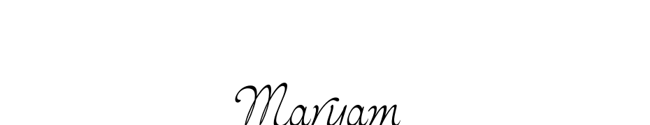 Maryam Yazı tipi ücretsiz indir