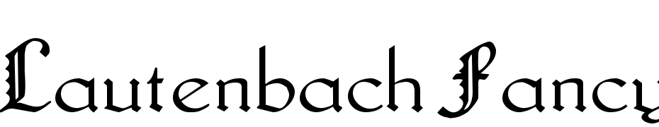 Lautenbach Fancy Caps Normal Font Download Free
