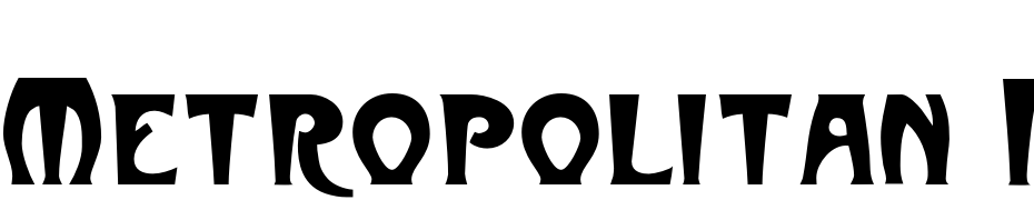 Metropolitan Regular Font Download Free