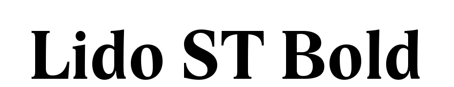 Lido ST Bold Font Download Free