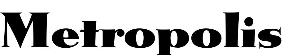 Metropolis CG Font Download Free