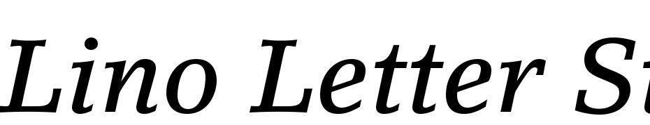 Lino Letter Std Medium Italic Font Download Free