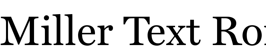 Miller Text Roman cкачати шрифт безкоштовно