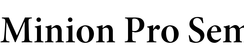 Minion Pro Semibold Subhead Font Download Free