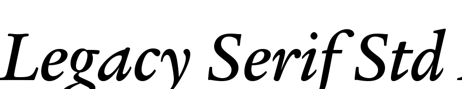 ITC Legacy Serif Std Medium Italic Font Download Free