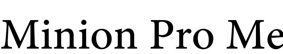 Minion Pro Medium Caption Font Download Free