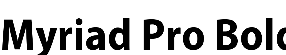 Myriad Pro Bold Semi Condensed Font Download Free