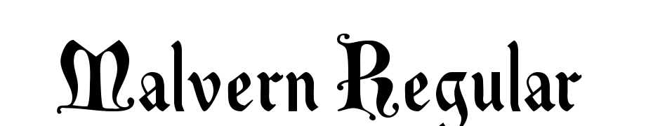 Malvern Regular Font Download Free
