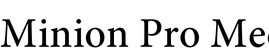Minion Pro Medium Font Download Free