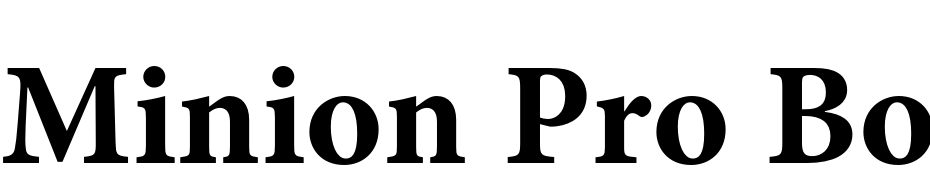 Minion Pro Bold Caption Font Download Free
