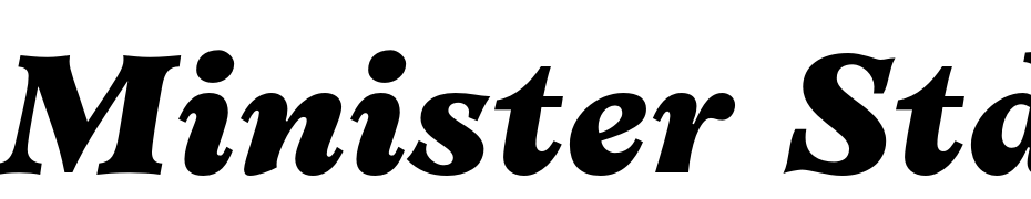 Minister Std Black Italic Font Download Free